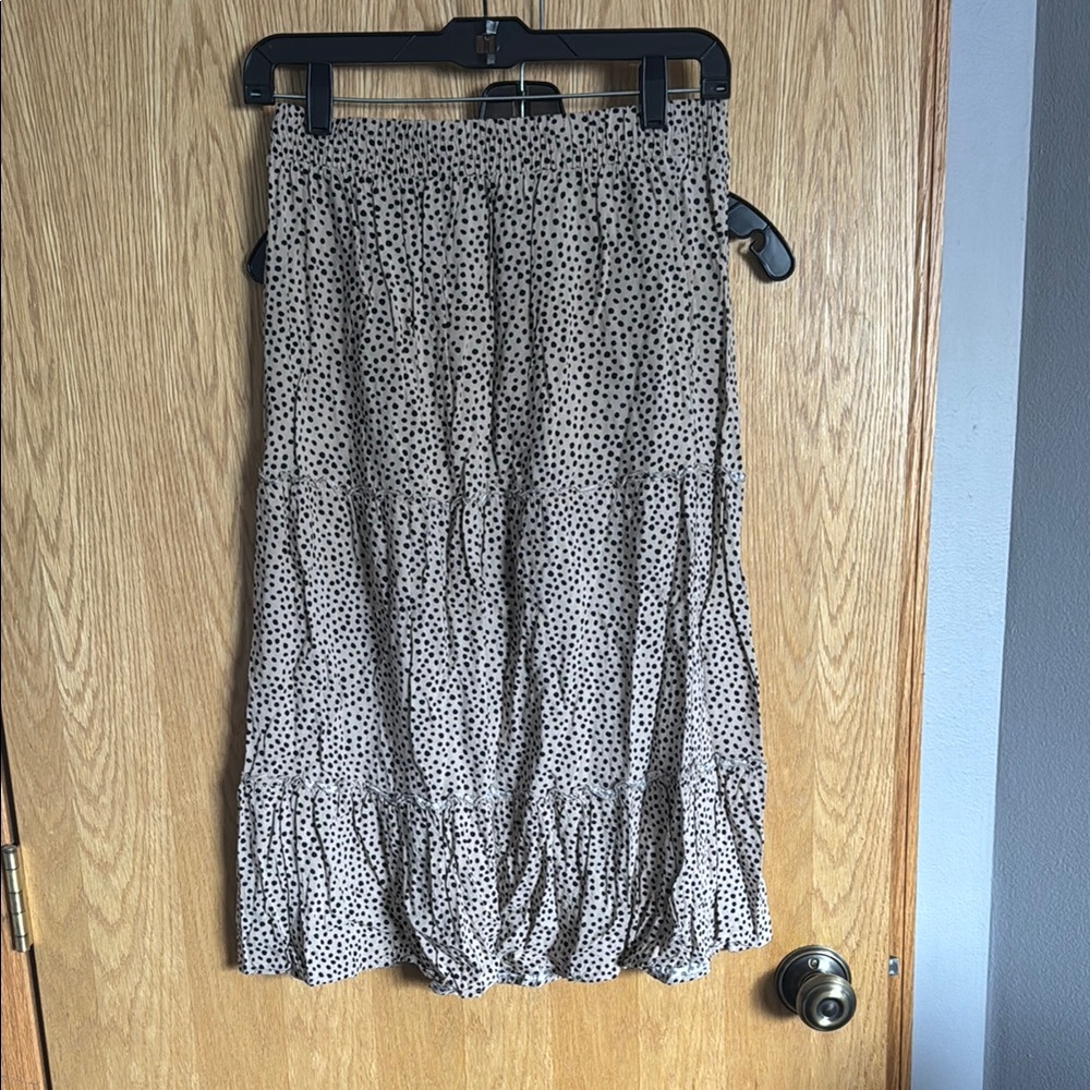 Polka Dot Tiered Skirt